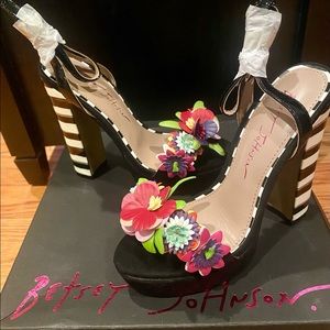Brand New Betsy Johnson Black Multi Platforms